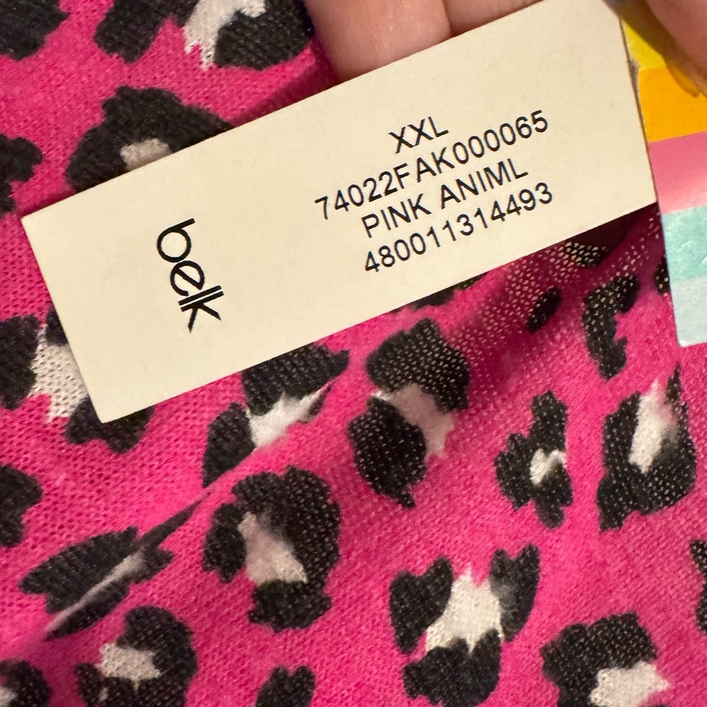 NWT #FALL2025🍁  Vibrant Pink Leopard Lightweight Sweater   2X   #CL - Picture 10 of 10